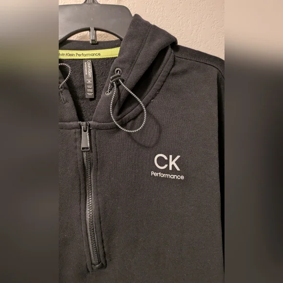 Calvin Klein Black Half Zip Hoodie - Picture 3 of 8